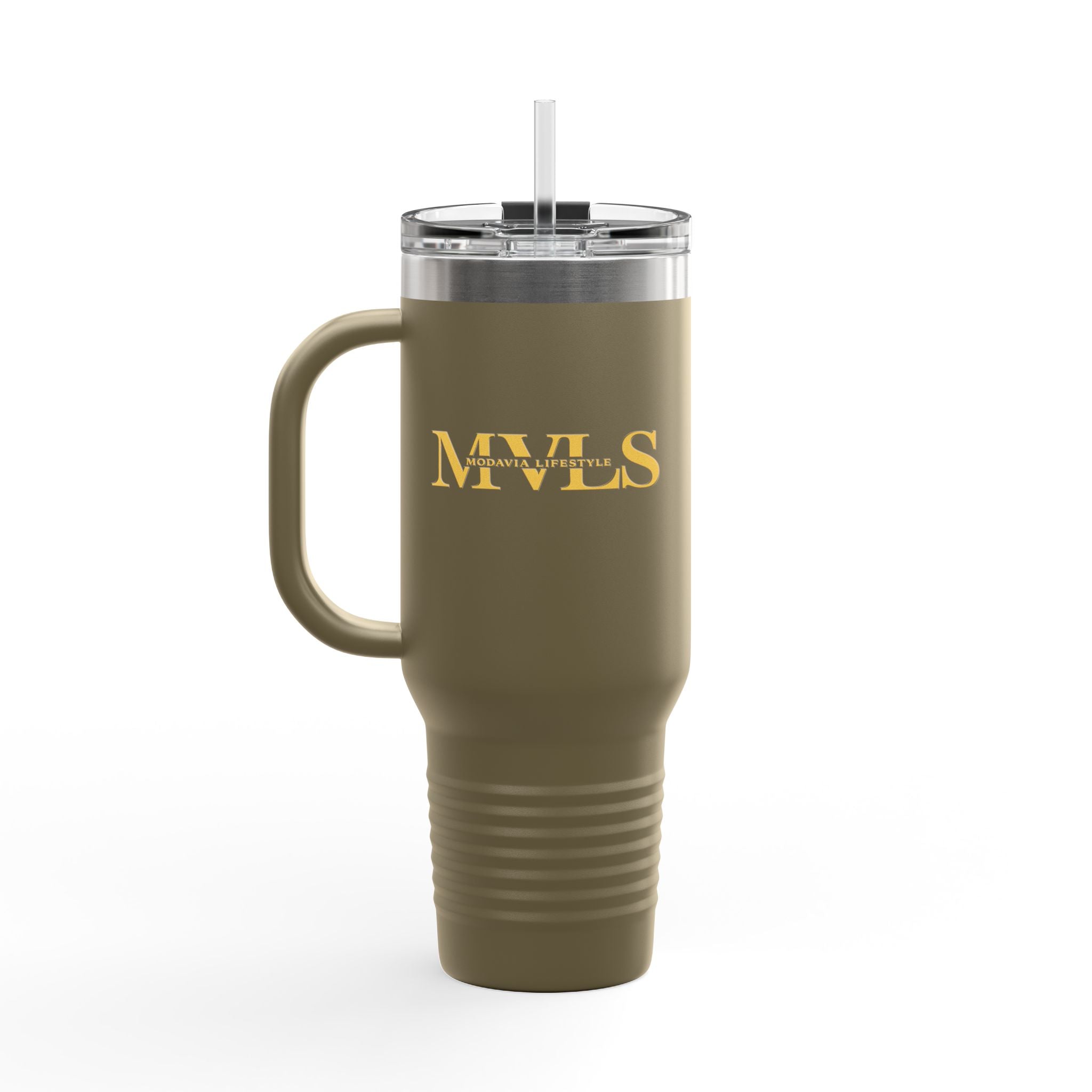 Mustard and olive Thermal Travel Vessel