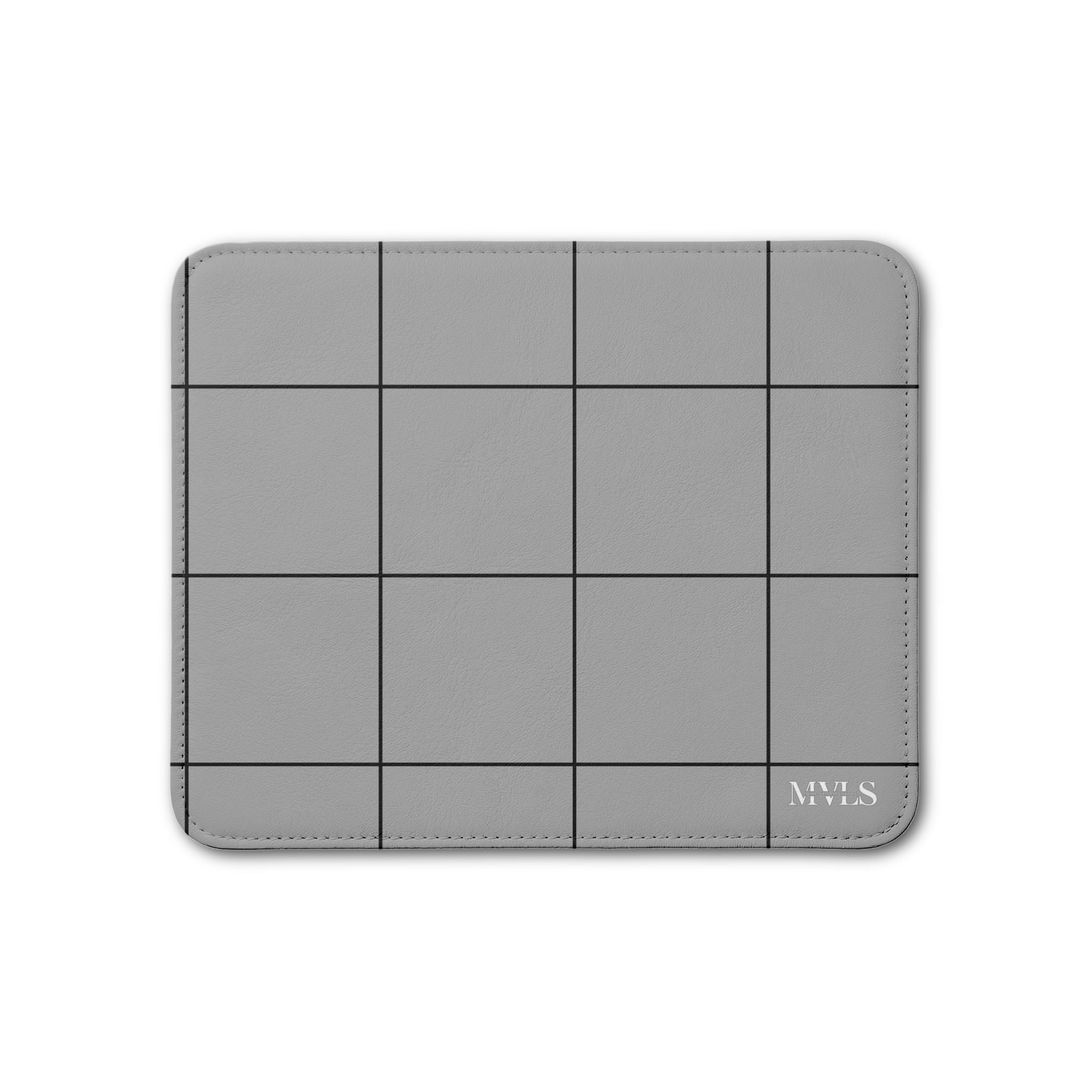 Black & Gray Leather Placemat, 1pc