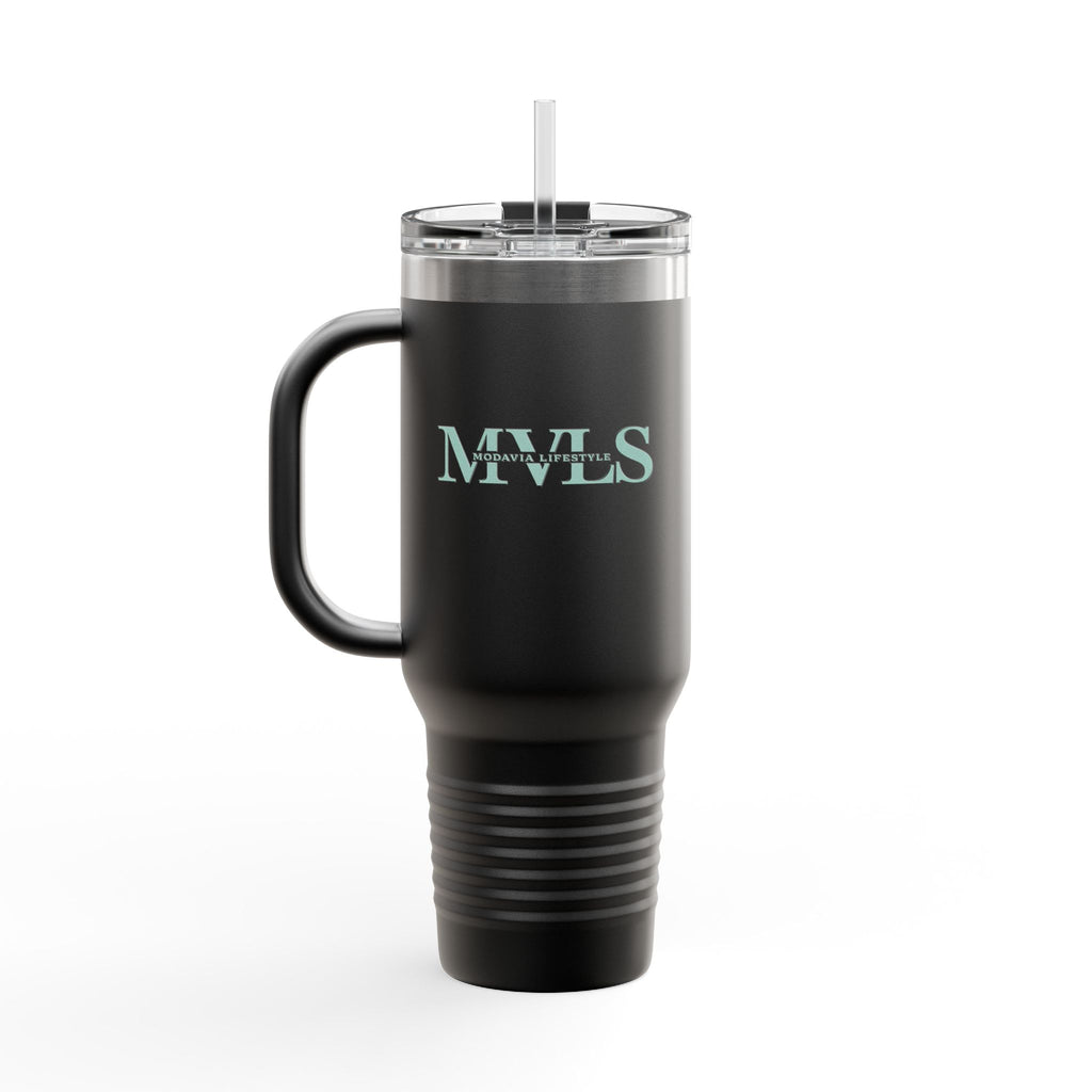 Teal and black Thermal Travel Vessel