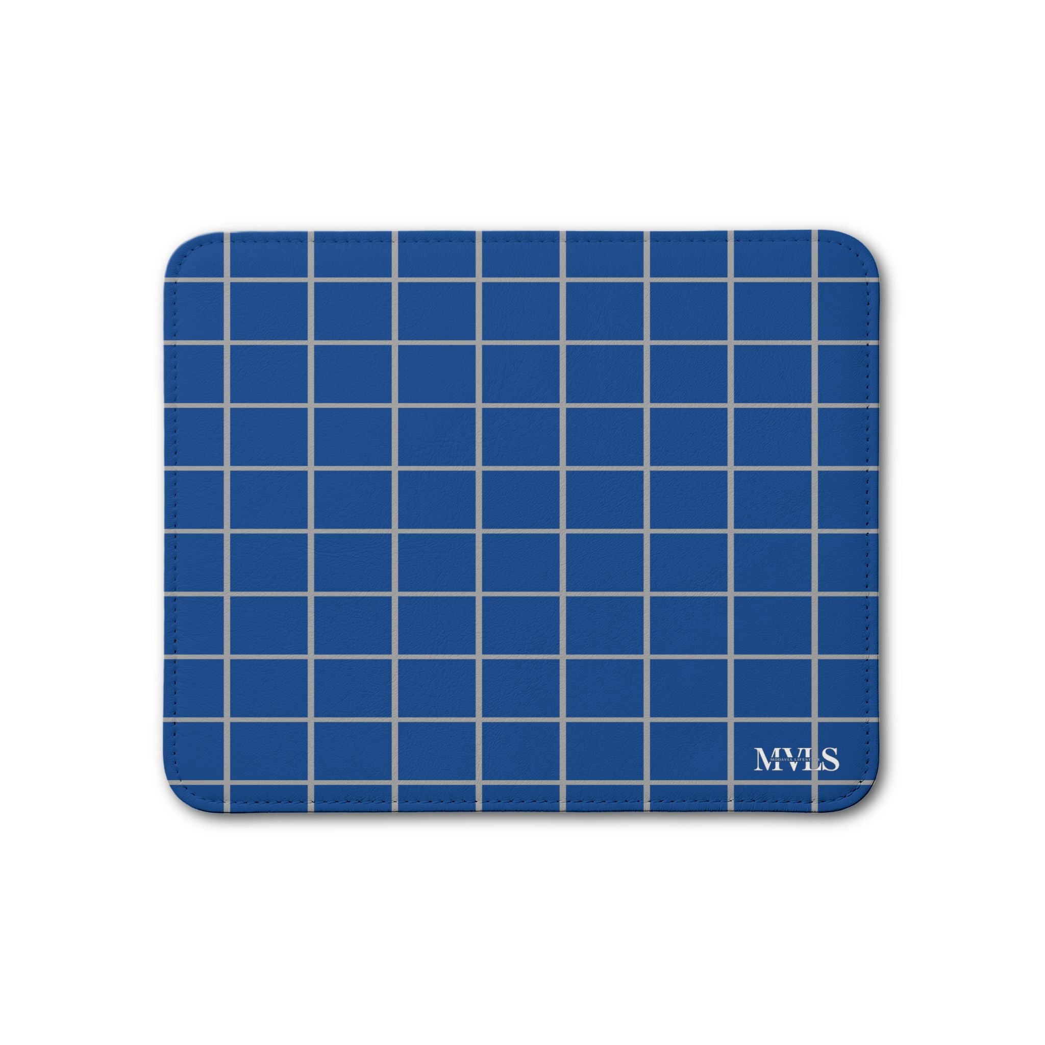 Sky Blue & Cobalt Leather Placemat, 1pc