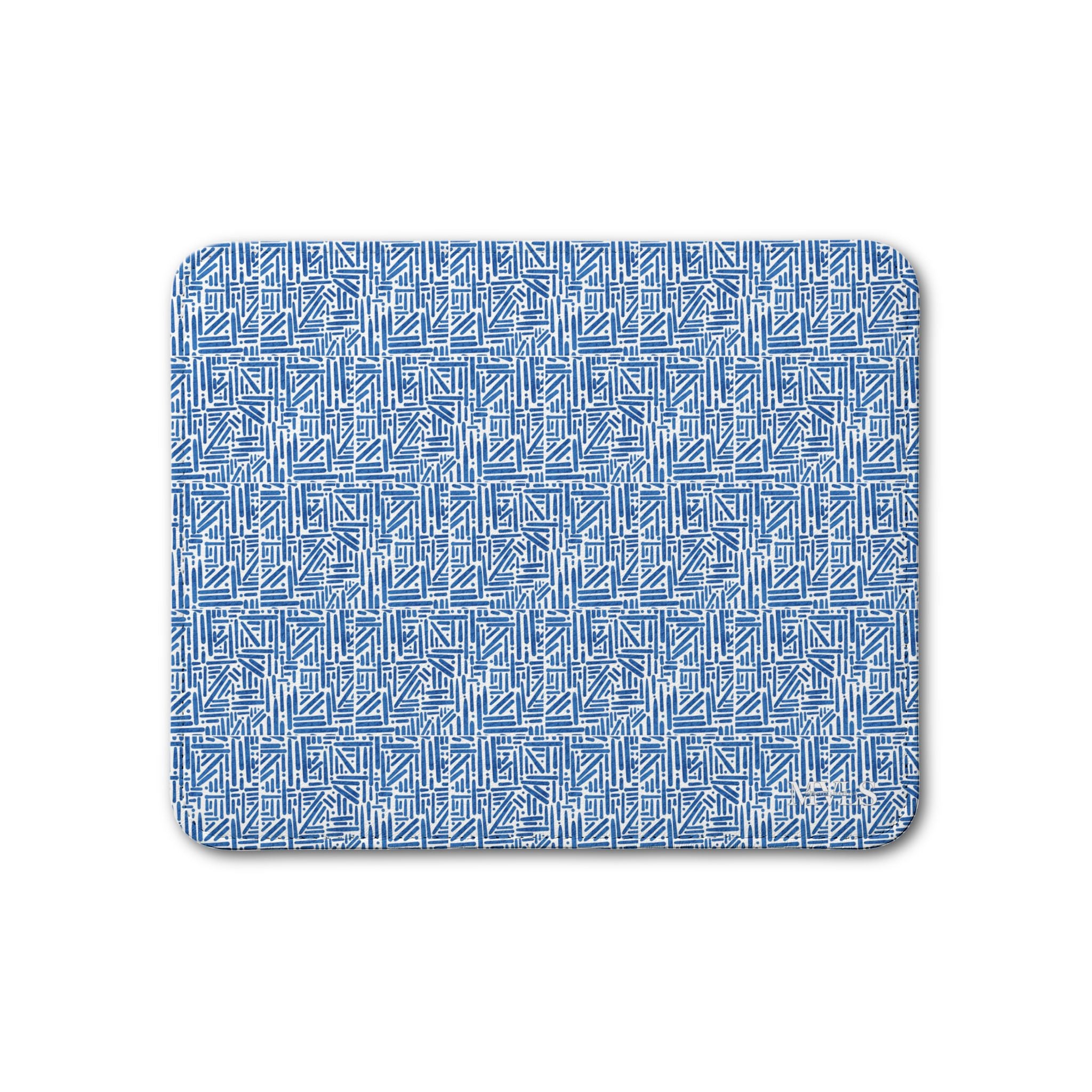 Lux Blue Leather Placemat, 1pc