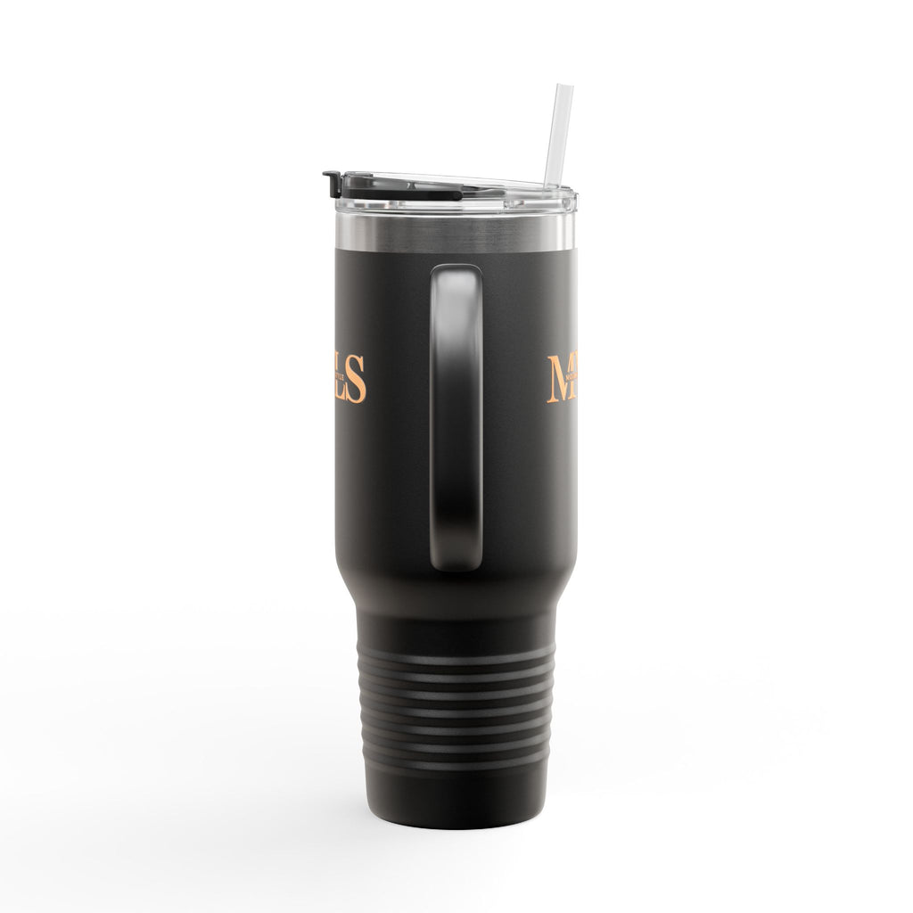 Orange and black Thermal Travel Vessel
