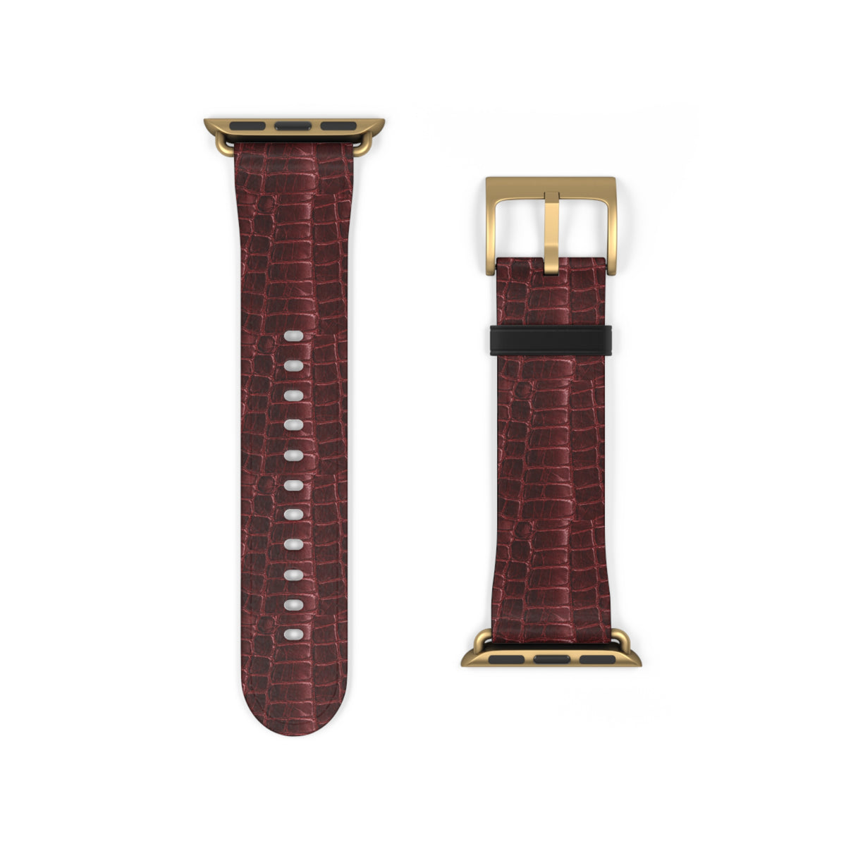 Correa Croc Scale Borgoña