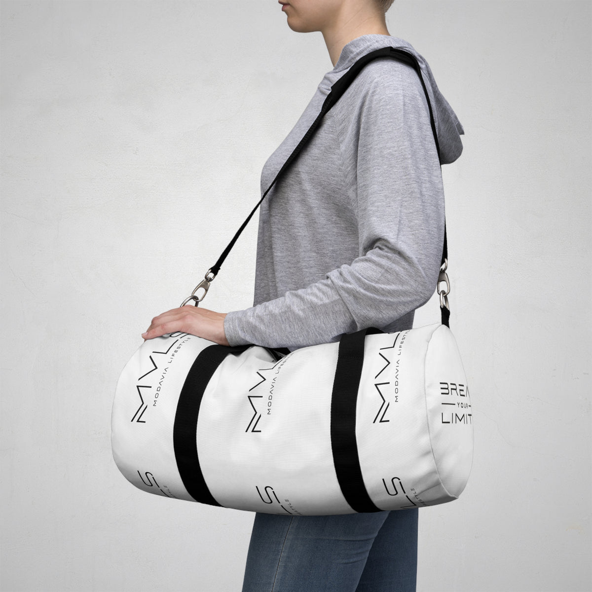 White Gym Duffel Bag
