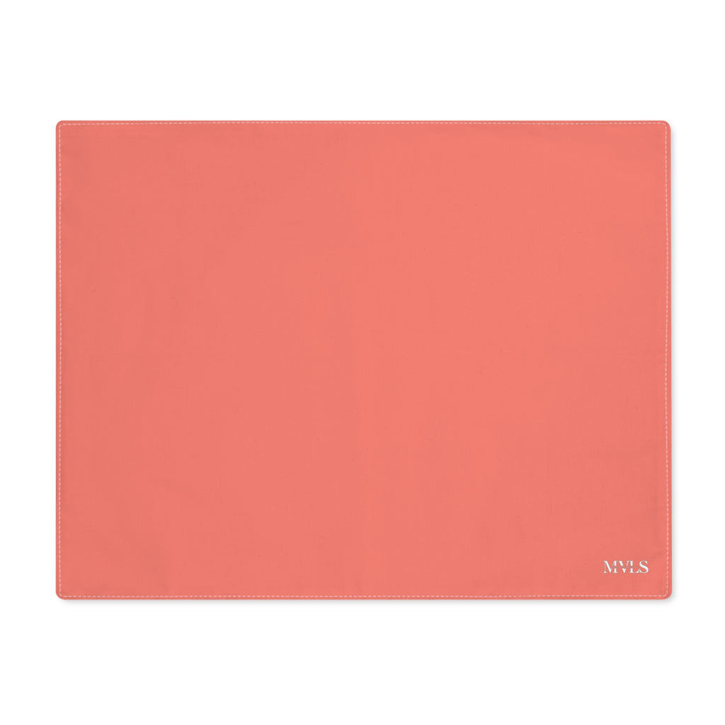 Salmon Cotton Placemat, 1pc