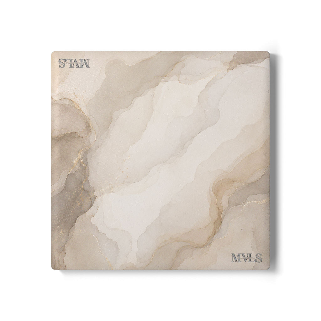 Tan Marble Coaster