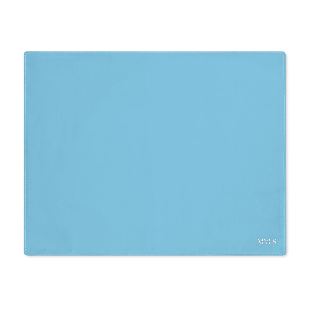 Light Blue Cotton Placemat, 1pc