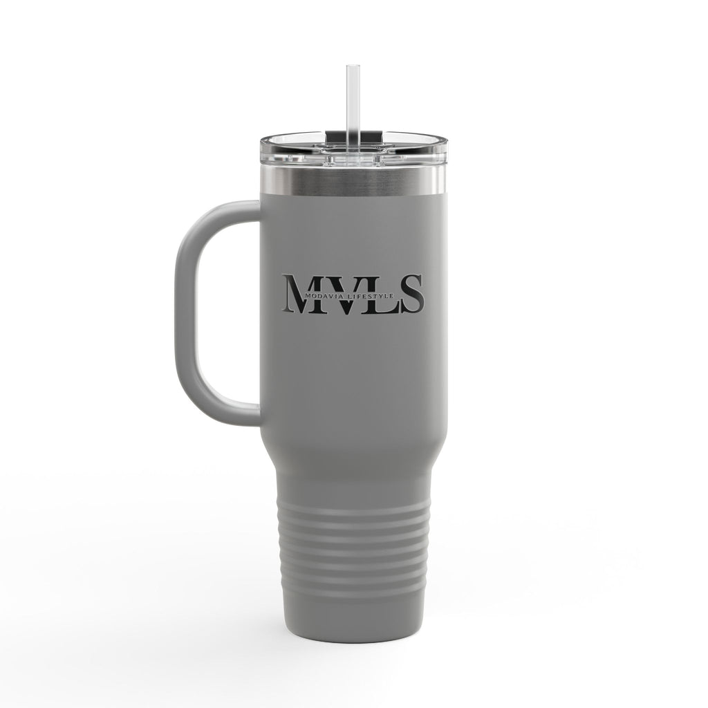 Black and grey Thermal Travel Vessel