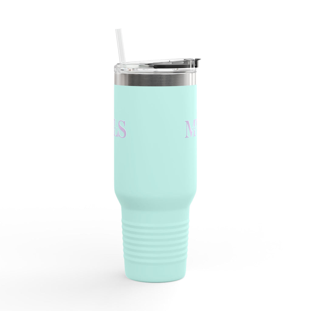 Purple and teal Thermal Travel Vessel