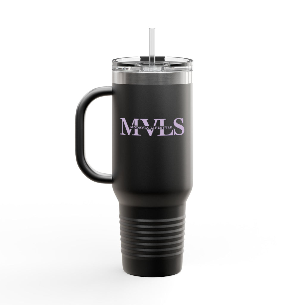 Purple and black Thermal Travel Vessel