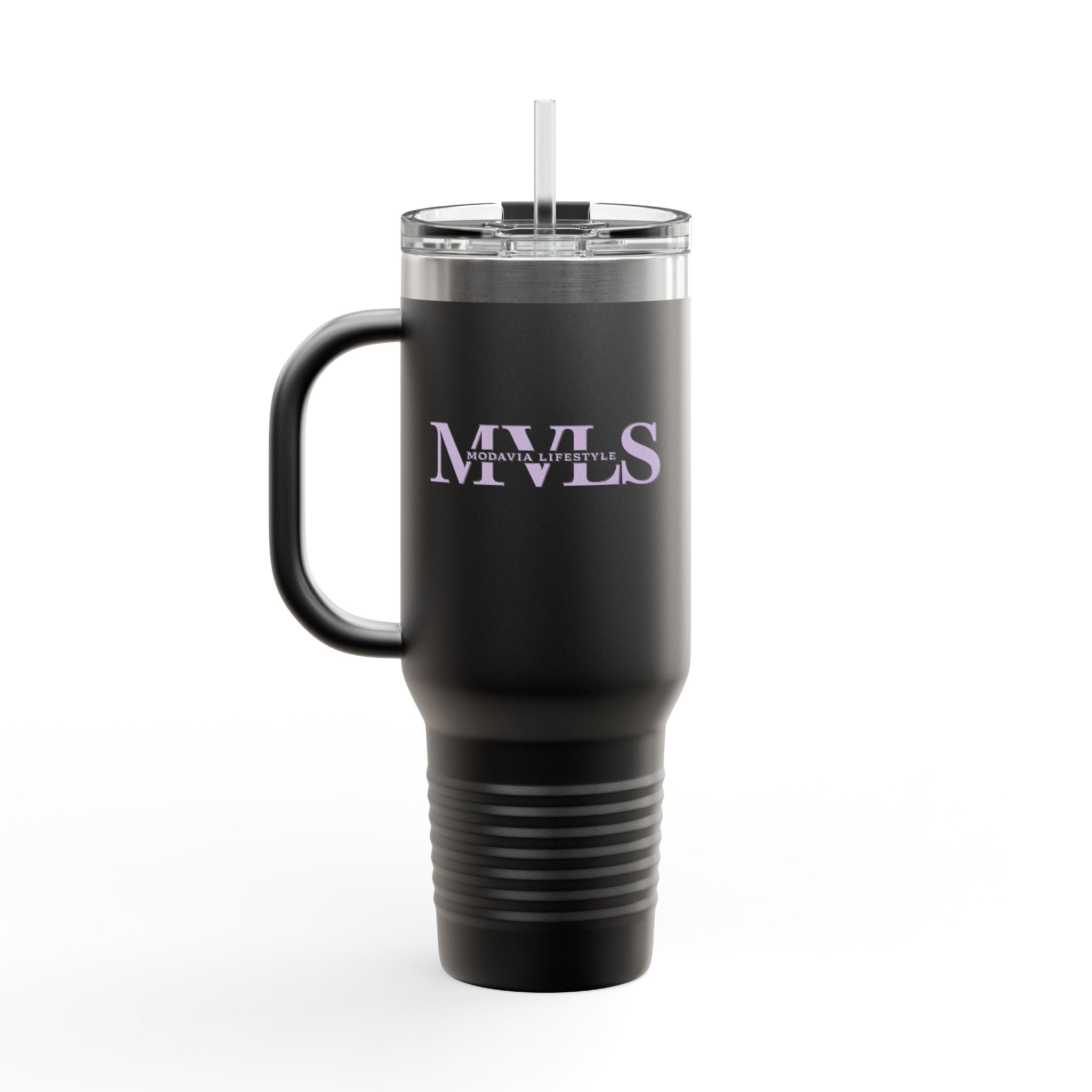 Purple and black Thermal Travel Vessel