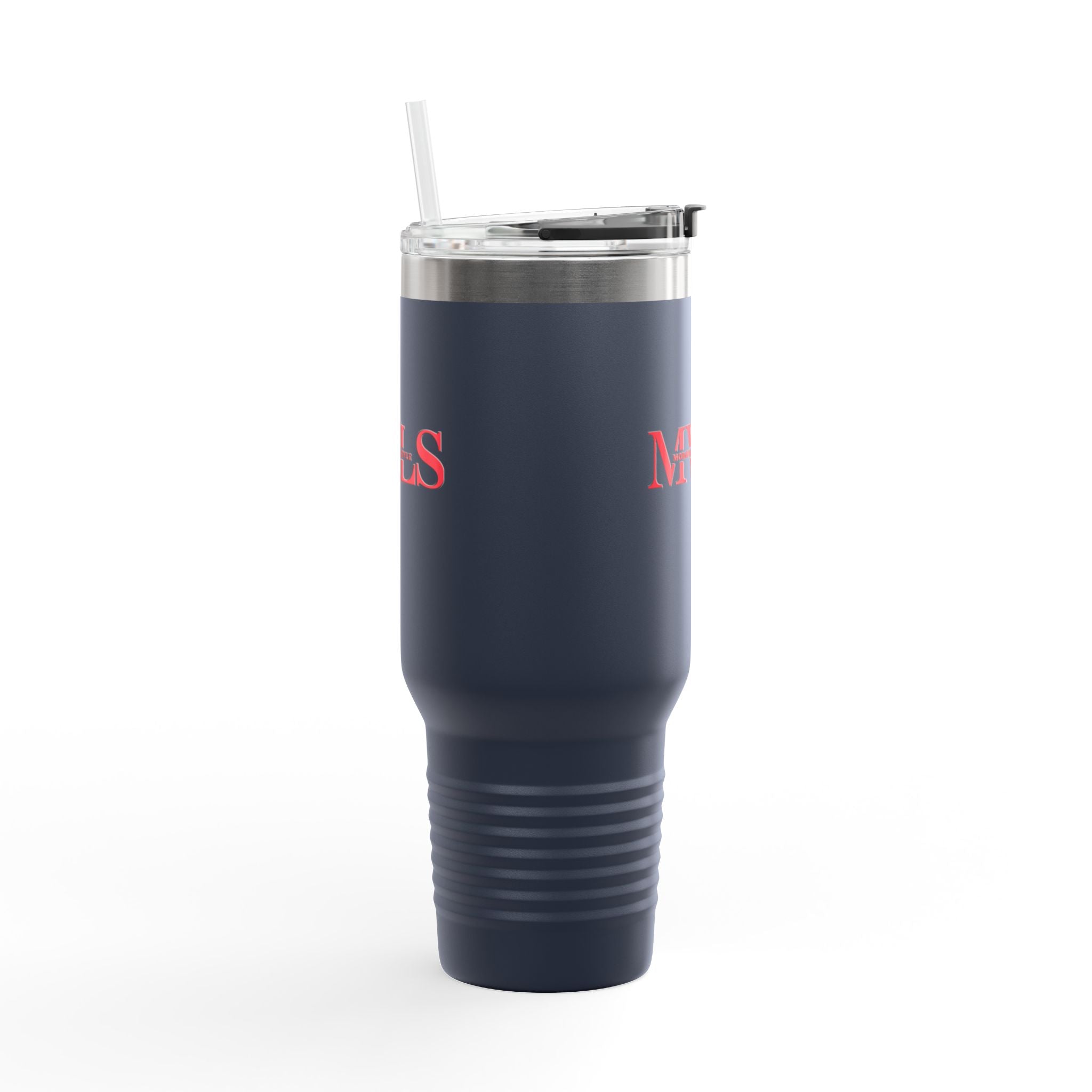 Red and navy blue Thermal Travel Vessel