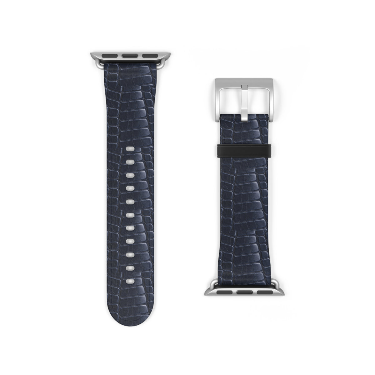 Correa Croc Scale Azul Marino