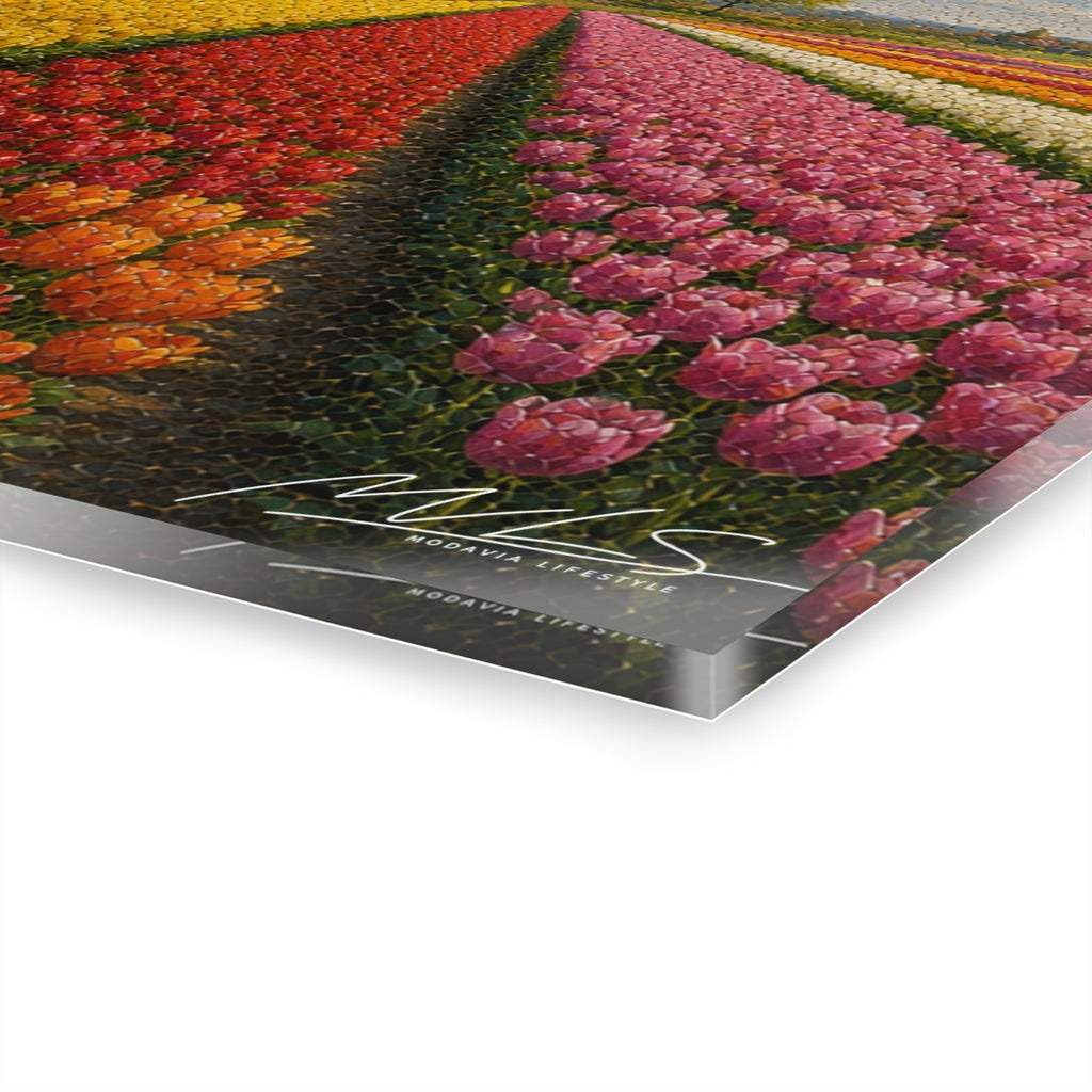 Tulip Field Mosaic Style