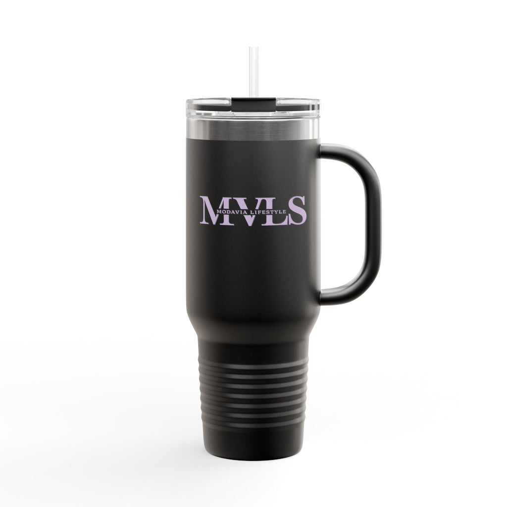 Purple and black Thermal Travel Vessel