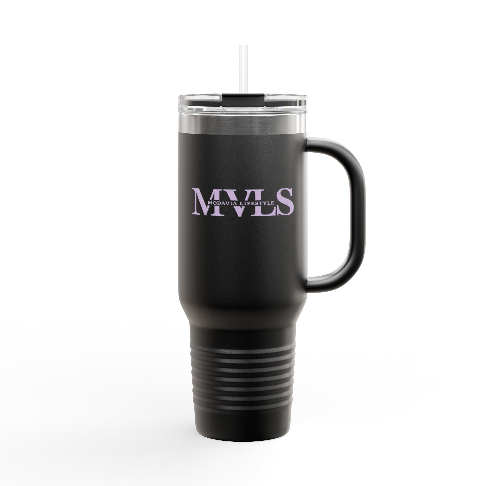 Purple and black Thermal Travel Vessel