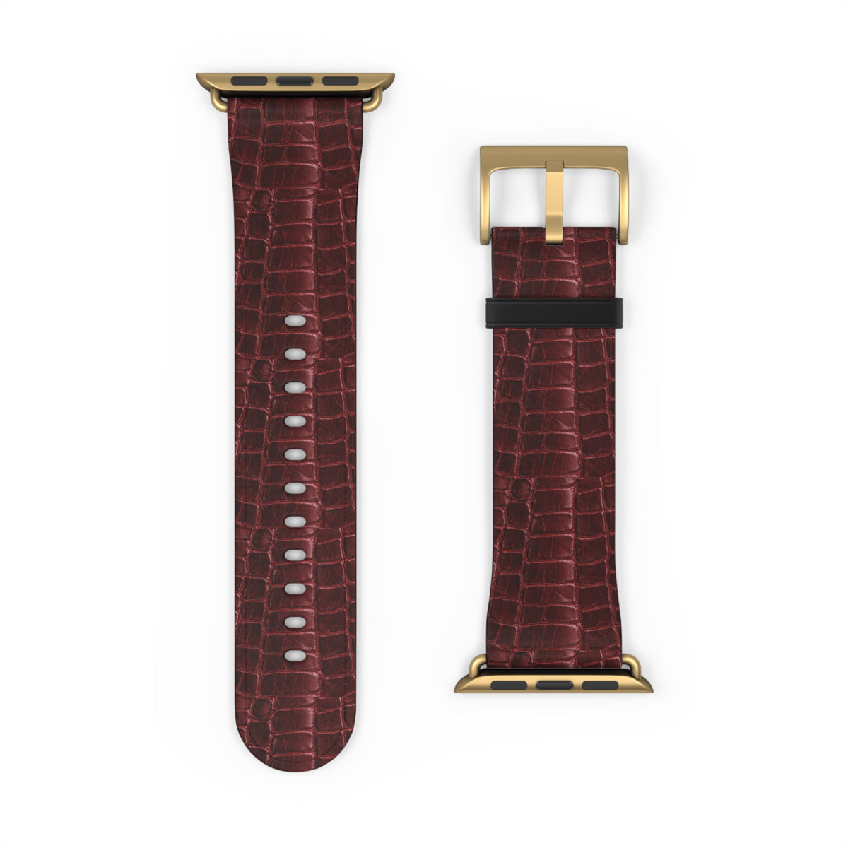Correa Croc Scale Borgoña