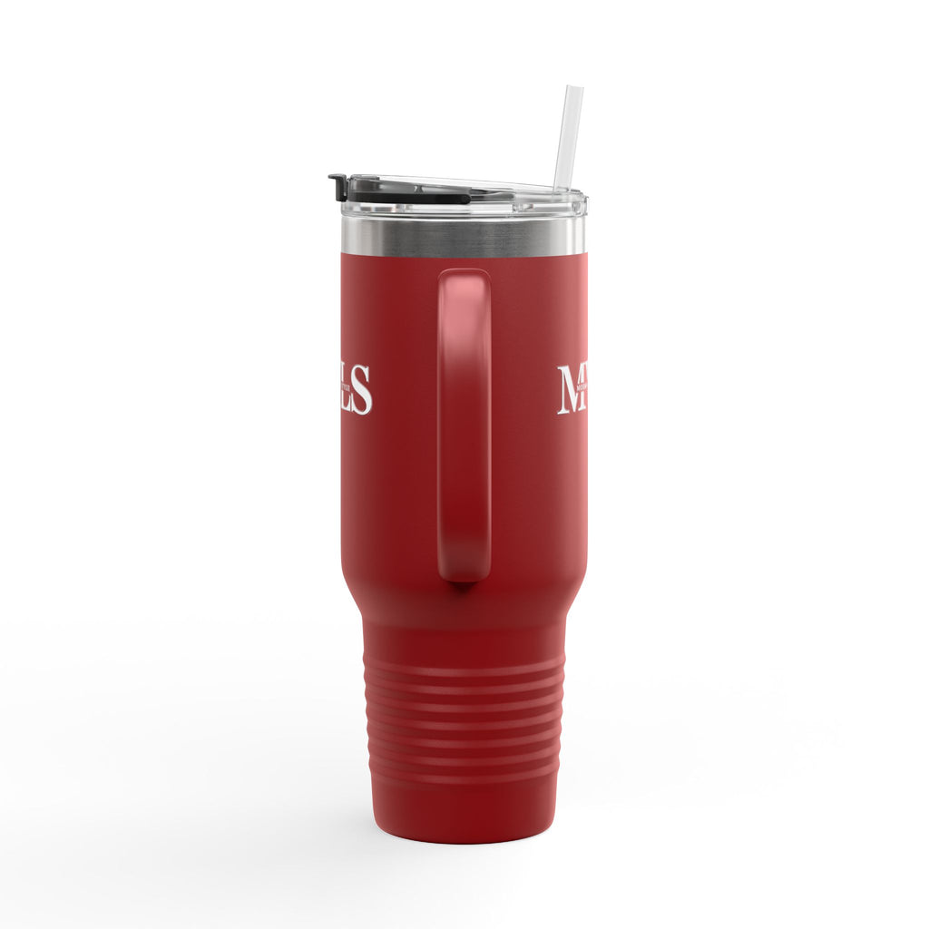 White and red Thermal Travel Vessel
