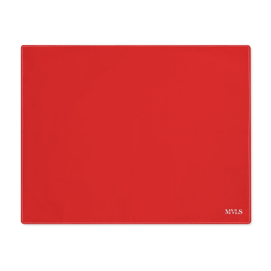 Red Cotton Placemat, 1pc