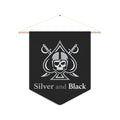 Silver and Black Pennant