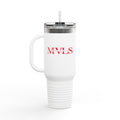 Red and white Thermal Travel Vessel
