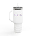 Purple and white Thermal Travel Vessel