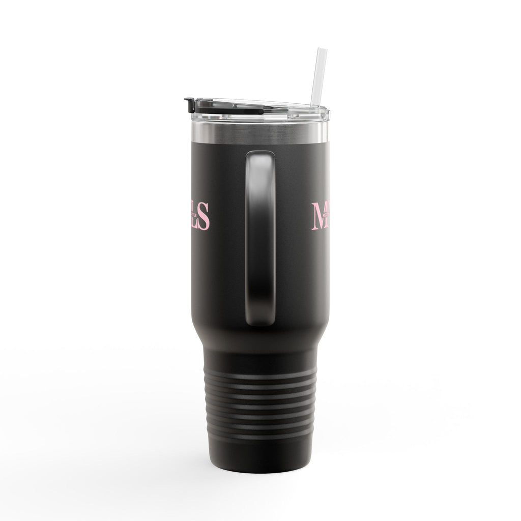 Pink and black Thermal Travel Vessel