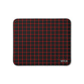 Red & Black Leather Placemat, 1pc