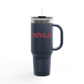 Red and navy blue Thermal Travel Vessel