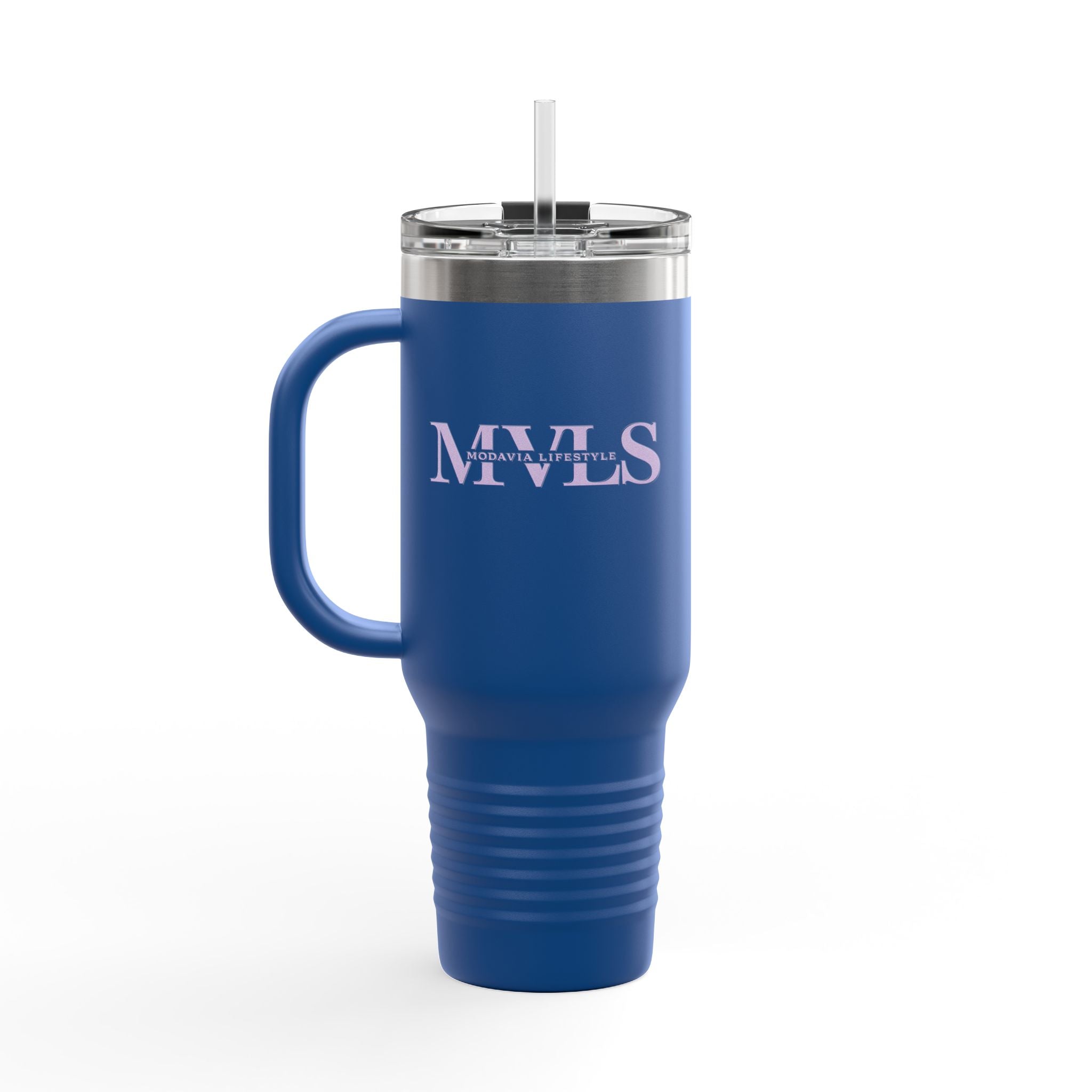 Purple and blue Thermal Travel Vessel