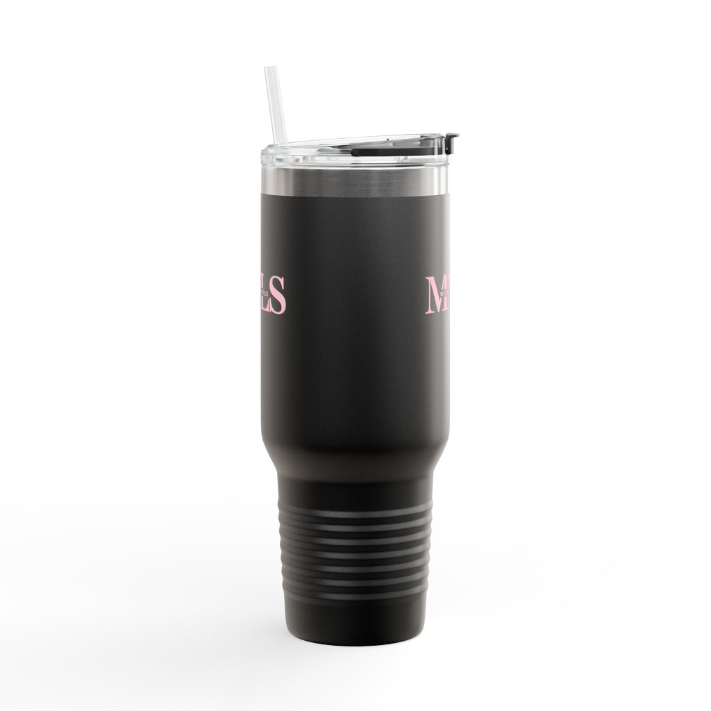 Pink and black Thermal Travel Vessel
