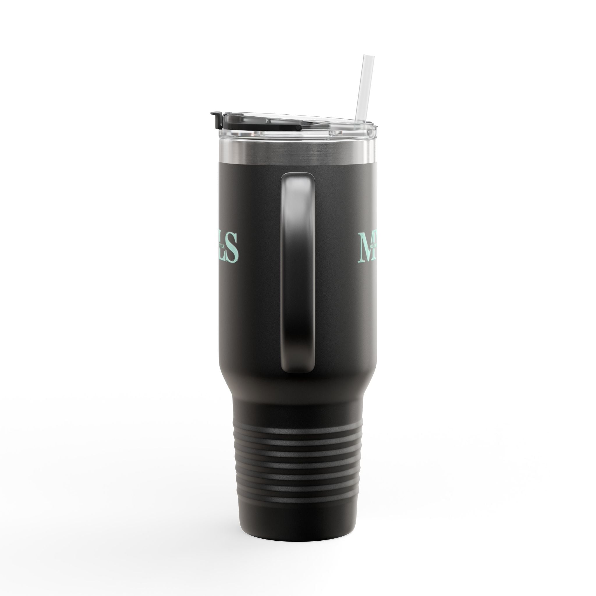 Teal and black Thermal Travel Vessel
