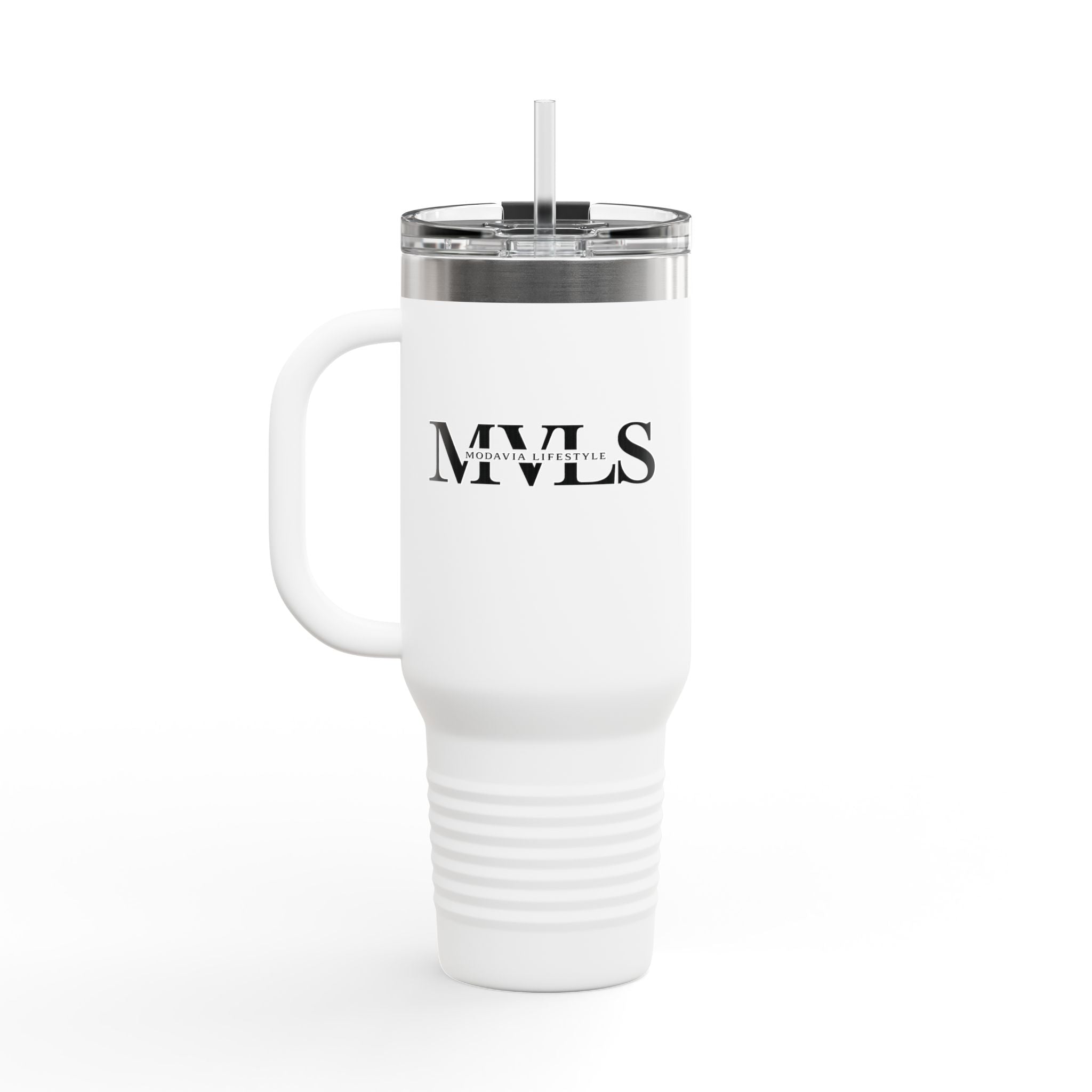 Black and white Thermal Travel Vessel