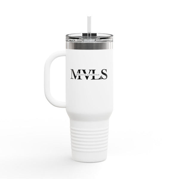 Black and white Thermal Travel Vessel