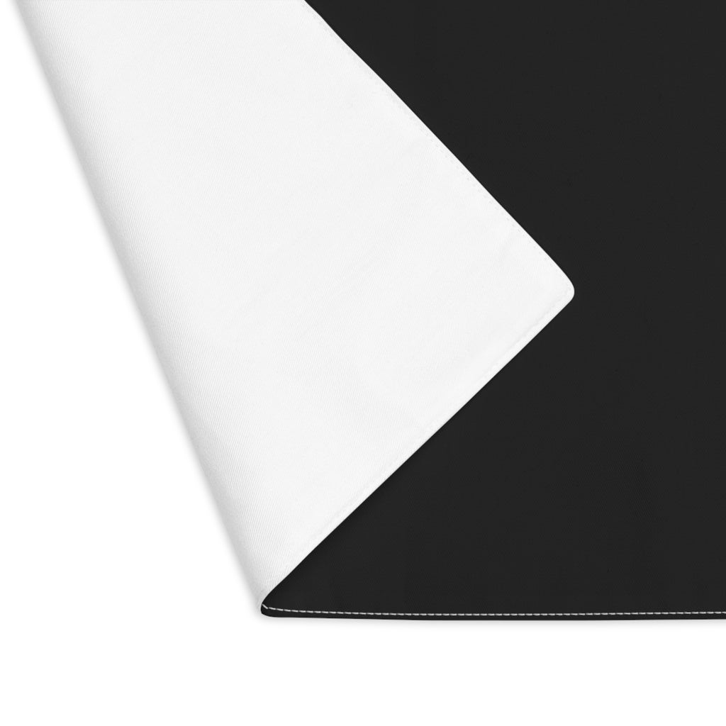 Black Cotton Placemat, 1pc