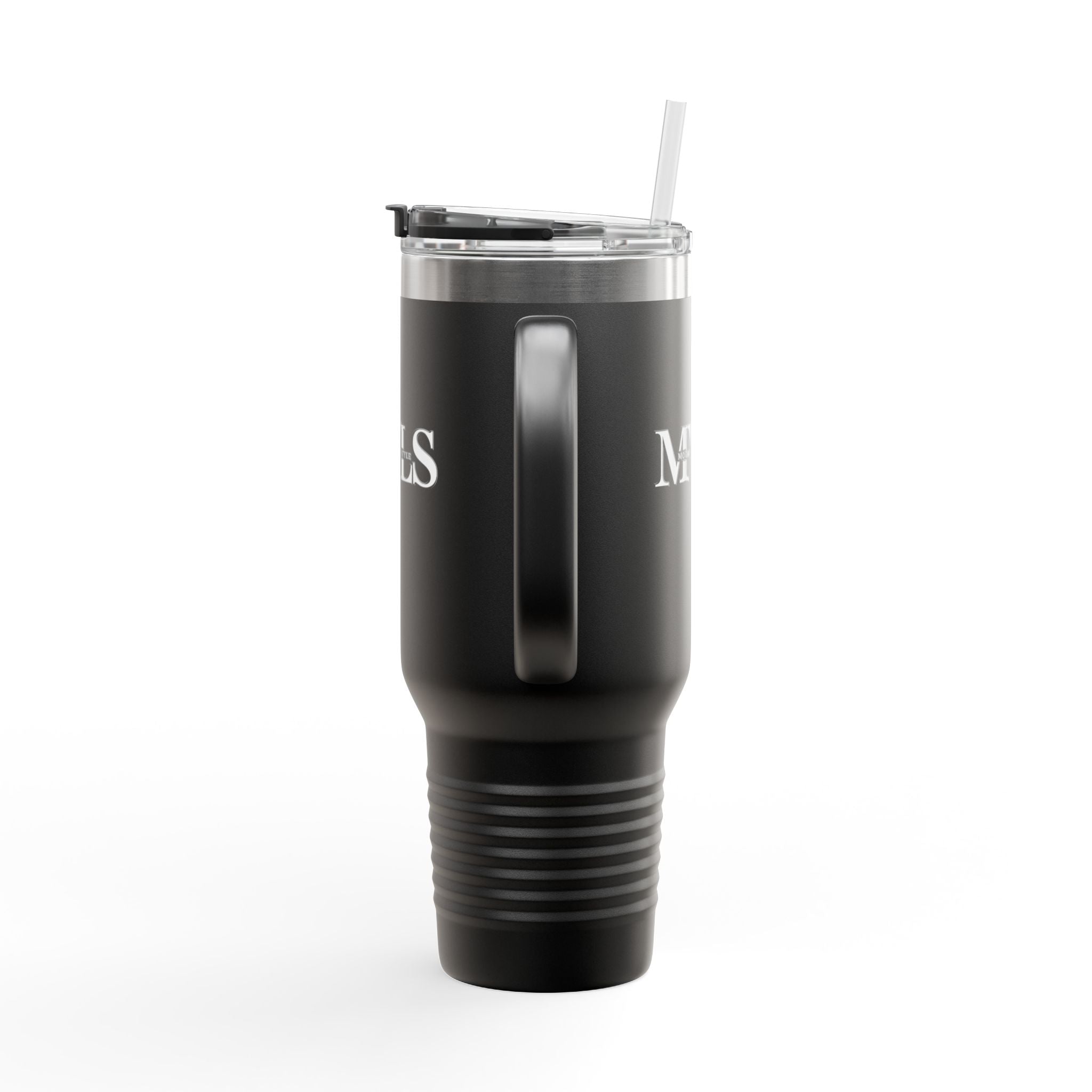 White and black Thermal Travel Vessel