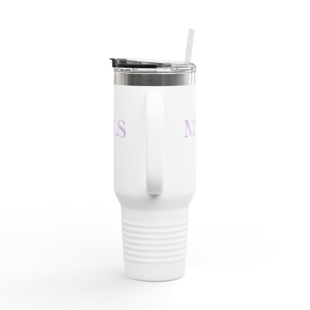 Purple and white Thermal Travel Vessel