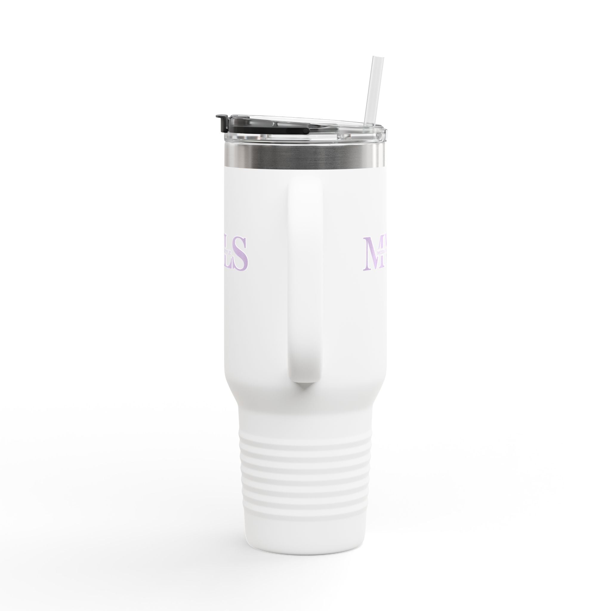 Purple and white Thermal Travel Vessel