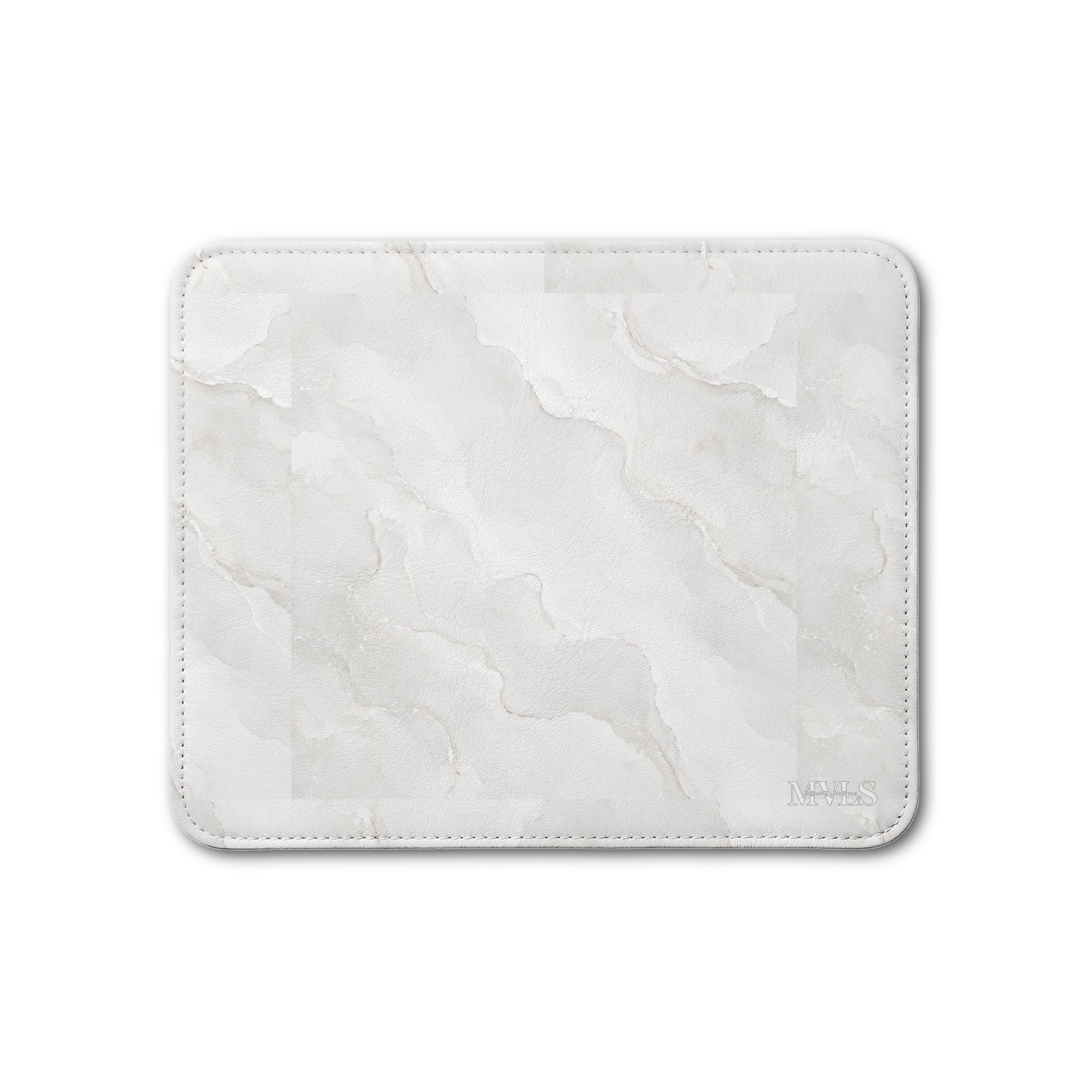 Lux White Leather Placemat, 1pc