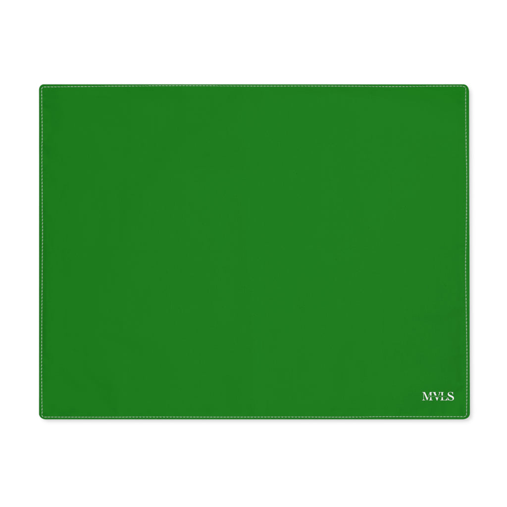 Green Cotton Placemat, 1pc