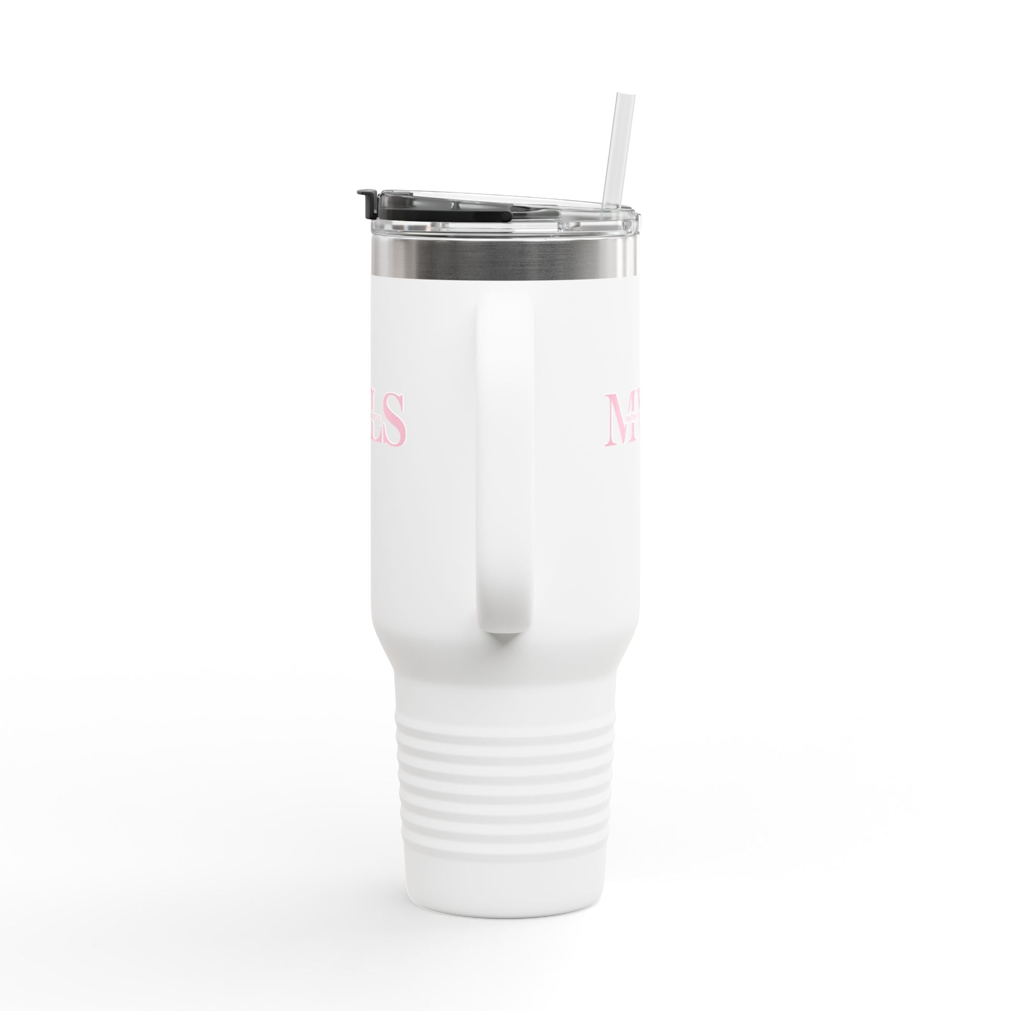 Pink and white Thermal Travel Vessel