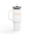 Orange and white Thermal Travel Vessel