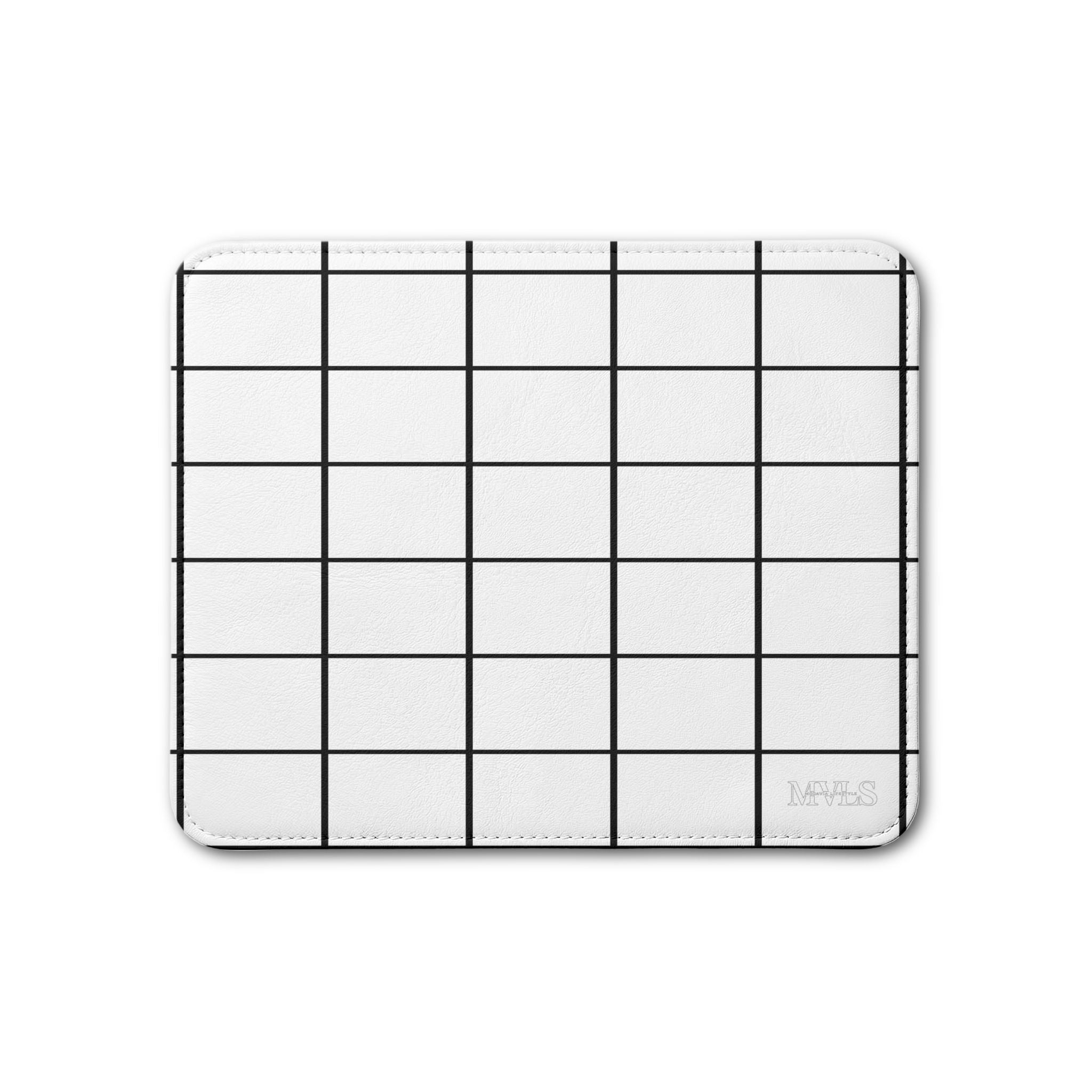 Black & White Leather Placemat, 1pc