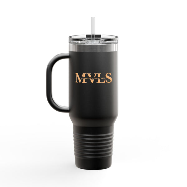 Orange and black Thermal Travel Vessel