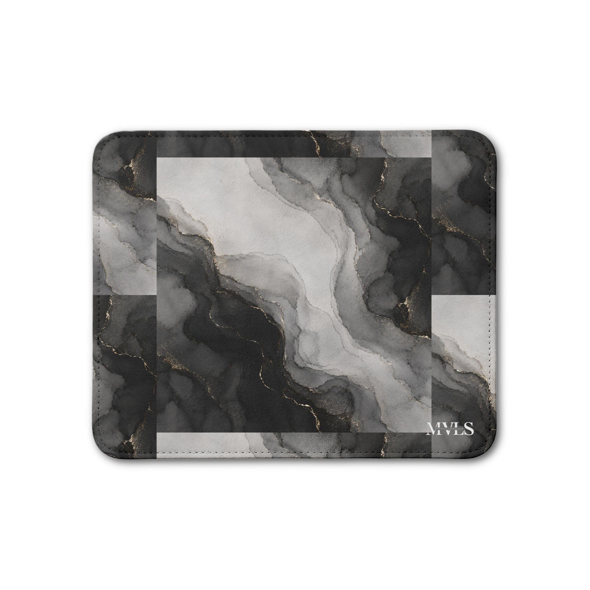 Lux Black Leather Placemat, 1pc