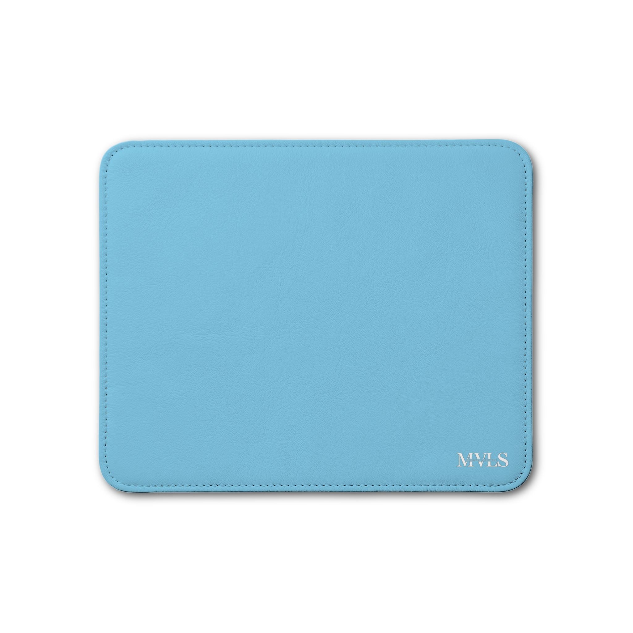 Light Blue Leather Placemat, 1pc