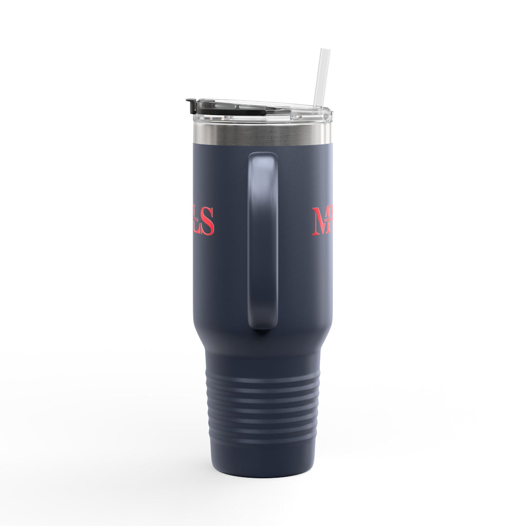 Red and navy blue Thermal Travel Vessel