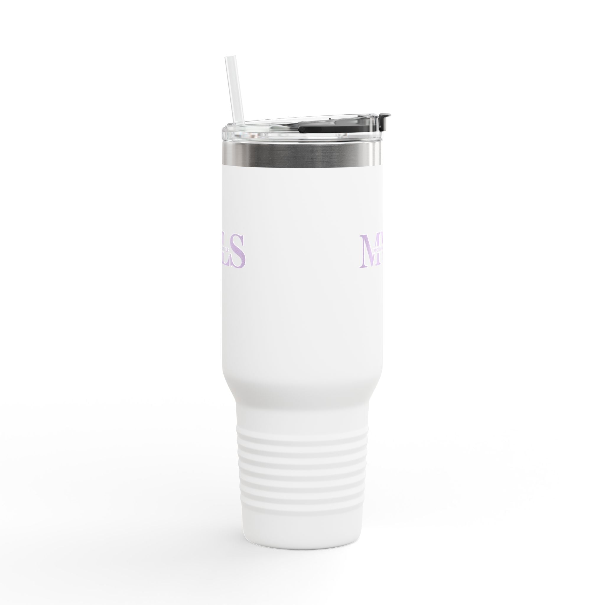 Purple and white Thermal Travel Vessel