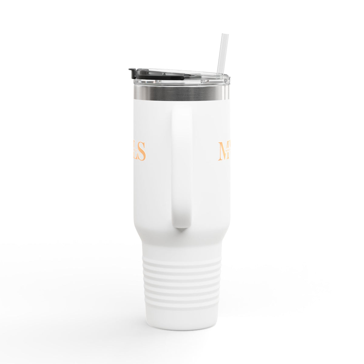 Termo Termico Blanco y Naranja