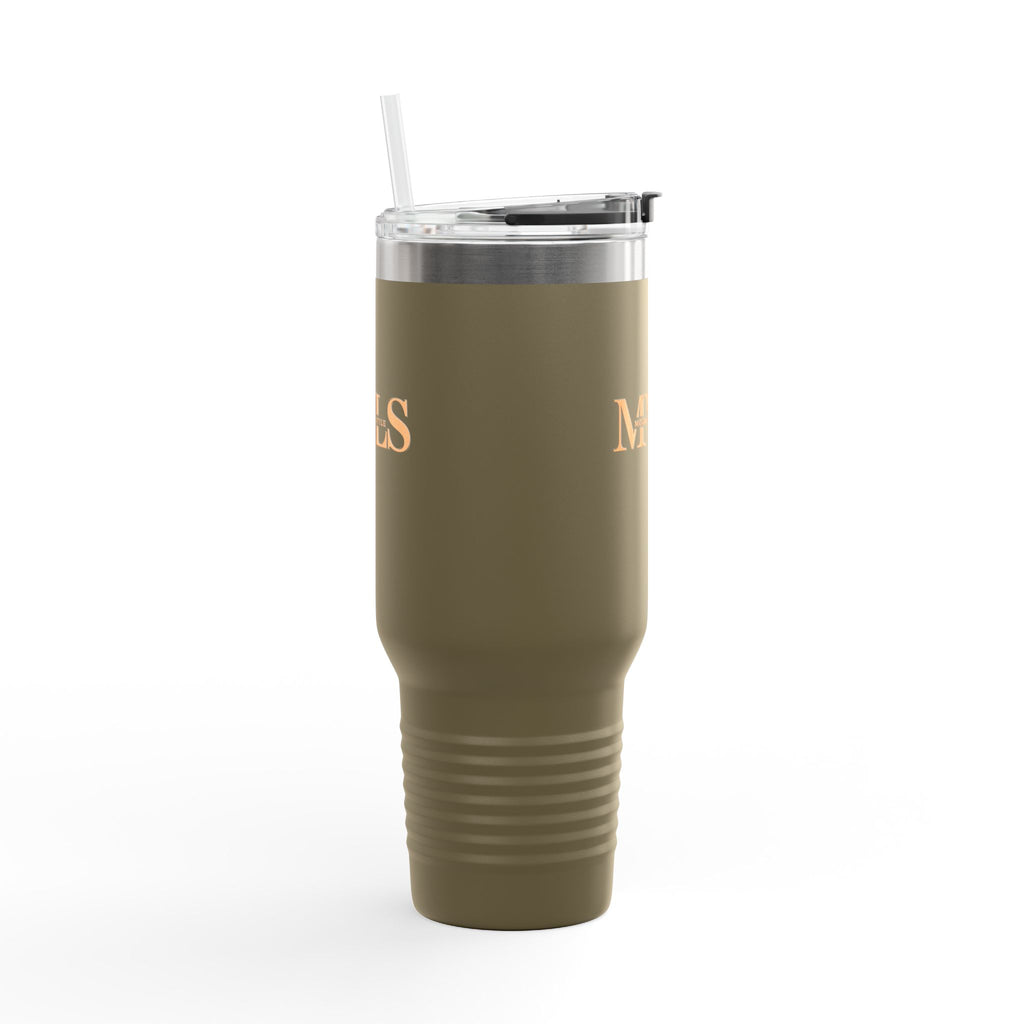 Orange and olive Thermal Travel Vessel